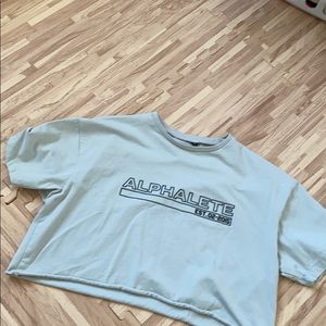 Alphalete Crop Top - XS Grey